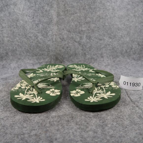 Casual Sandals Mens 12 Flip Flops Shoes Slip On Green Summer Beach Surf Flat - Picture 2 of 10
